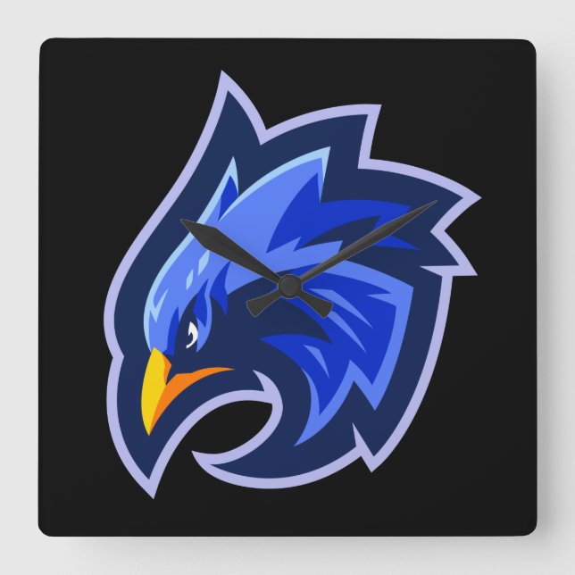 Relógio Quadrado Falcão (Frente)