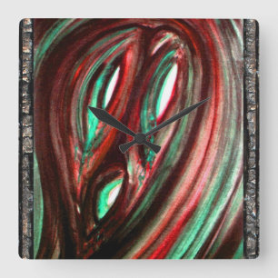 Relógio Quadrado Fantasma da solidão