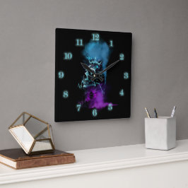 Relógio Quadrado Fantasy Design | Cryptocurrency | Ethereum