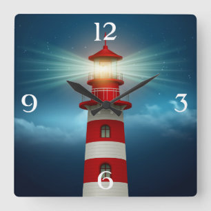 Relógio Quadrado Farol