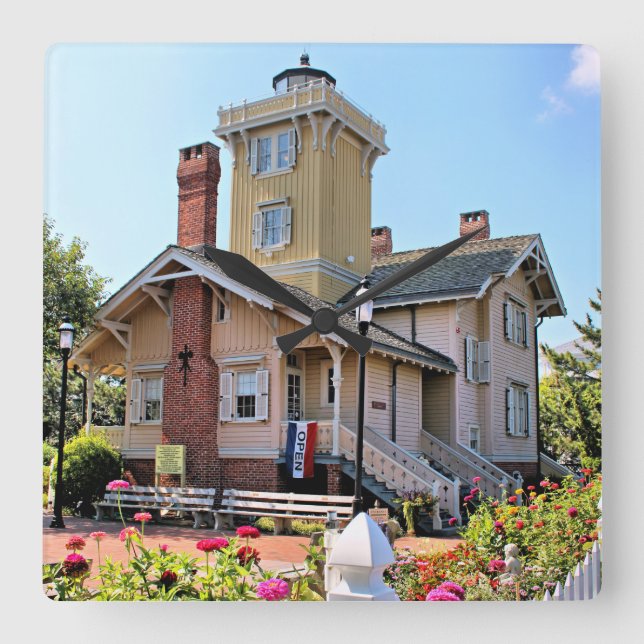 Relógio Quadrado Farol da entrada de Hereford, pulso de disparo de (Frente)