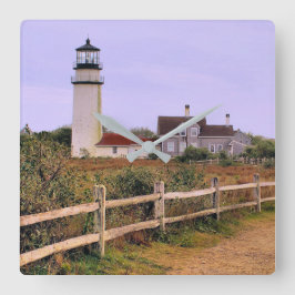 Relógio Quadrado Farol das montanhas, Cape Cod, Massachusetts
