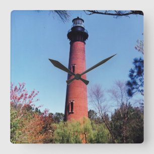 Relógio Quadrado Farol de Currituck