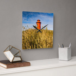 Relógio Quadrado Farol em Stykholmur, Islândia