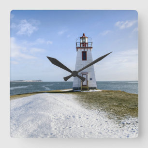 Relógio Quadrado Farol   Novo Brunswick de Arran da polegada