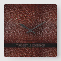 Faux Leather Brown Personalizada Emboscada