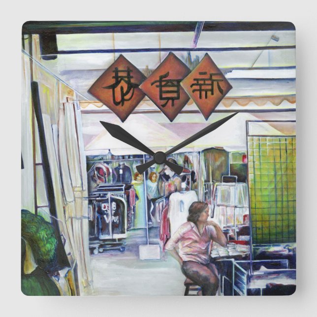 Relógio Quadrado Faz (Frente)