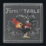 Relógio Quadrado Fazenda para Mesa<br><div class="desc">Fazenda para Mesa.Artista: Redstreake. ID da imagem: 152148D.</div>