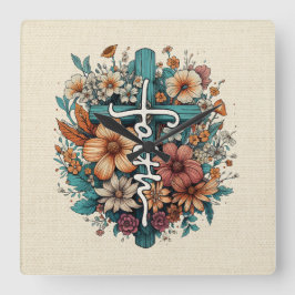 RELÓGIO QUADRADO FÉ