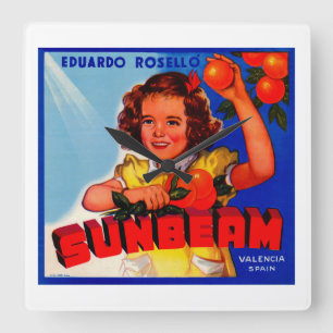 Relógio Quadrado Feixe