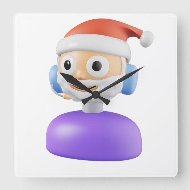 RELÓGIO QUADRADO FELIZ NATAL (Frente)