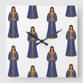 Relógio Quadrado Femme marocaine en Motif Caftan
