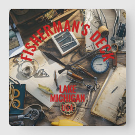 Relógio Quadrado Fisherman’s Deck 