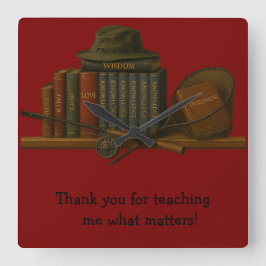 Relógio Quadrado Fishing for Understanding