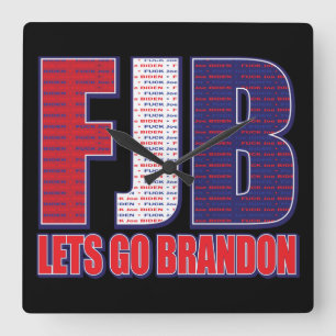 Relógio Quadrado FJB Vamos Brandon