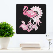 Flamingo Rosa-Rosa-Rosa-Paisley Moderno