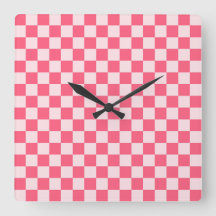 Flamingo sorbet checkerboard pattern