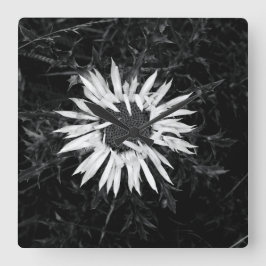 Relógio Quadrado Flor Antigo