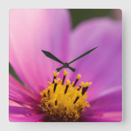 Relógio Quadrado Flor Fechar