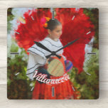 Relógio Quadrado Flor Fiesta 2555<br><div class="desc">Coleção "Fiesta Flower 2555" É hora de mostrar com um relógio de parede quadrado personalizado. Impresso de forma vibrante com a exibição de mais alta qualidade do design. Peça este relógio de parede quadrado personalizado para sua casa ou dê aos amigos e à família como presente. Personalize na página do...</div>
