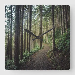 Relógio Quadrado Florestas Montanhas de Wakayama no Japão