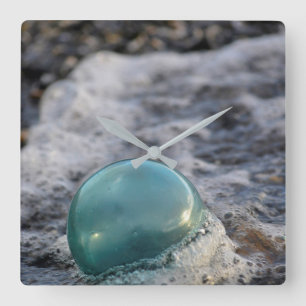 Relógio Quadrado Flutuação De Pesca Cercada Por Surf