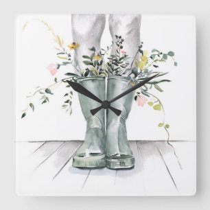 Relógio Quadrado Fluxo e crescimento II