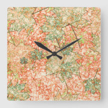 Folhas de abstrato acer com chão de coral arranhad