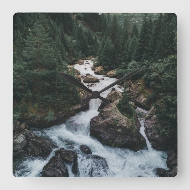 Relógio Quadrado Forests | Grison Graubunden Canton (Frente)