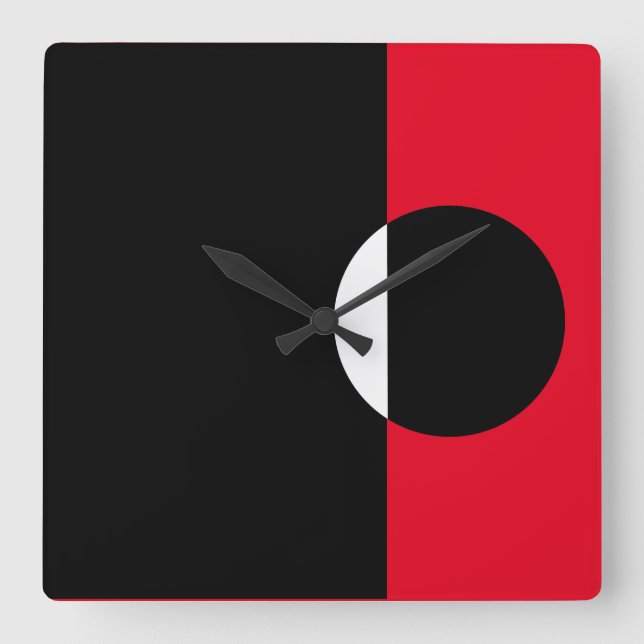 Relógio Quadrado Formas de Arte do Mod (Frente)
