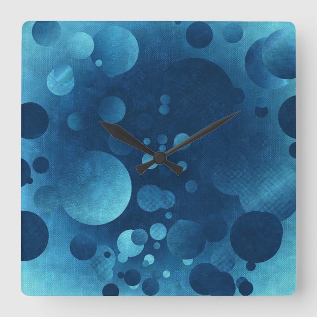 Relógio Quadrado Fragmento | Zazzle_Growth. (Frente)