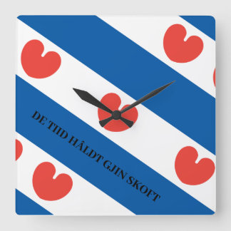 Relógio Quadrado Friese klok met pompeblêd