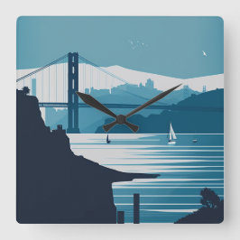 RELÓGIO QUADRADO FRISCO BAY #1