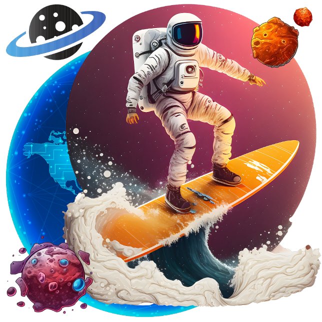 Relógio Quadrado Fronteiras sem limites (Beyond Horizons: Astronomy's Limitless Frontiers)