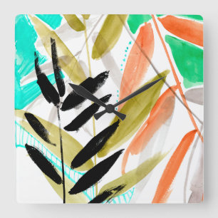 Relógio Quadrado Fronteiras vivas II