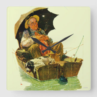 Relógio Quadrado Fuga da pesca