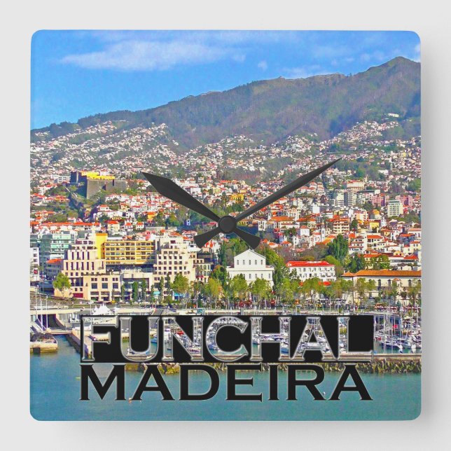 Relógio Quadrado Funchal (Frente)