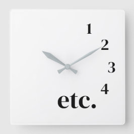 Relógio Quadrado Funny etc.