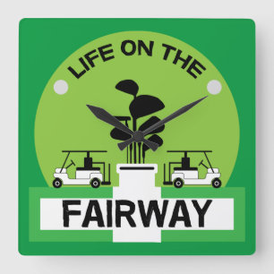 Relógio Quadrado Funny Golfing Pros Golfing Fanatics Sports
