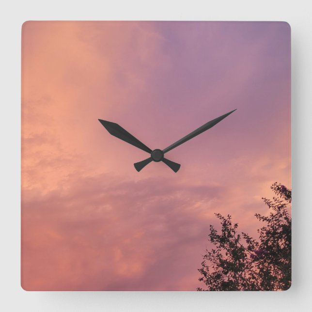 RELÓGIO QUADRADO FUSÃO DO SKY COLOR (Frente)