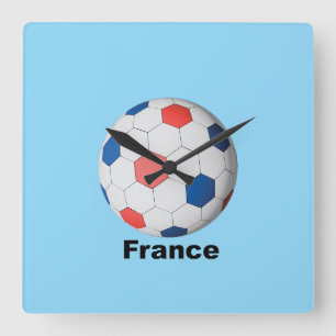 Relógio Quadrado Futebol Francês