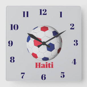 Relógio Quadrado Futebol Haitiano