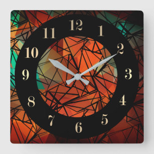 Relógio Quadrado FuzzyFoxAr