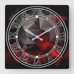 Relógio Quadrado FuzzyFoxArt 3