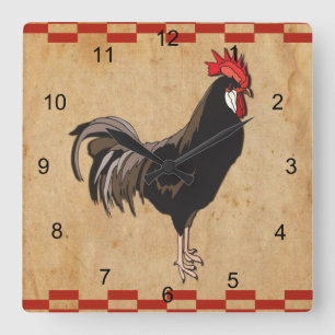 Relógio Quadrado Galo