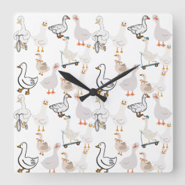 Relógio Quadrado ganso