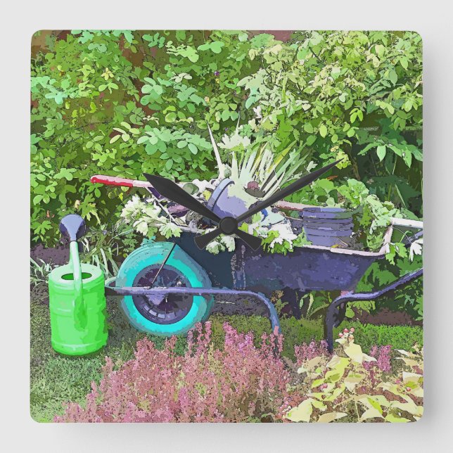 RELÓGIO QUADRADO GARDENING (Frente)