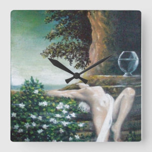 RELÓGIO QUADRADO GEA, MIRTLE E ÁGUA