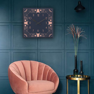 Relógio Quadrado Geometric perfection in an Art Deco