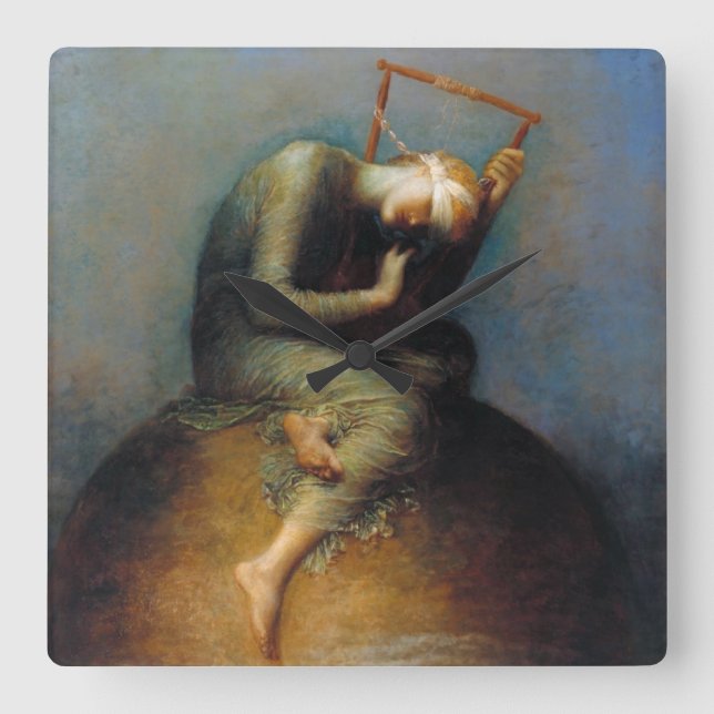 Relógio Quadrado George Frederic Watts: Esperança (Frente)